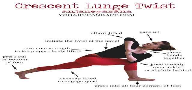 Crescent Lunge Twist Benefits Image 