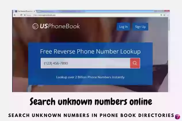Find contact in Phone Book Directories