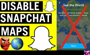 How to turn off Snapmap