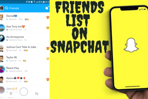 friends list on Snapchat