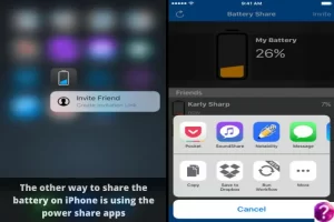 The other way to share the battery on iPhone is using the power share apps